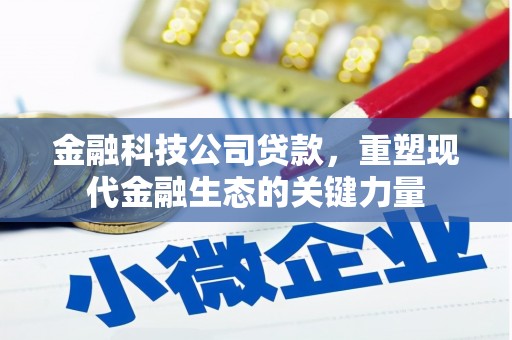 深州金融科技公司贷款，重塑现代金融生态的关键力量