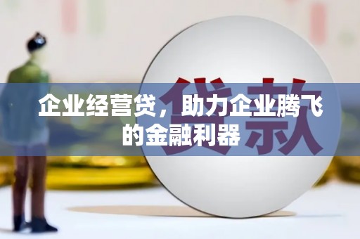 深州企业经营贷，助力企业腾飞的金融利器